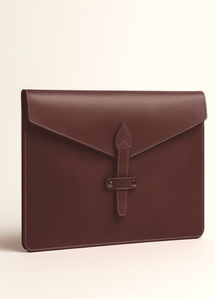 GEORGE | Pochette d'ordinateur en cuir pleine fleur