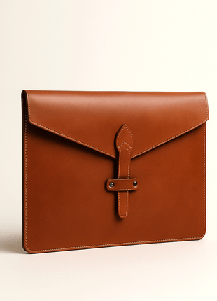 GEORGE | Pochette d'ordinateur en cuir pleine fleur